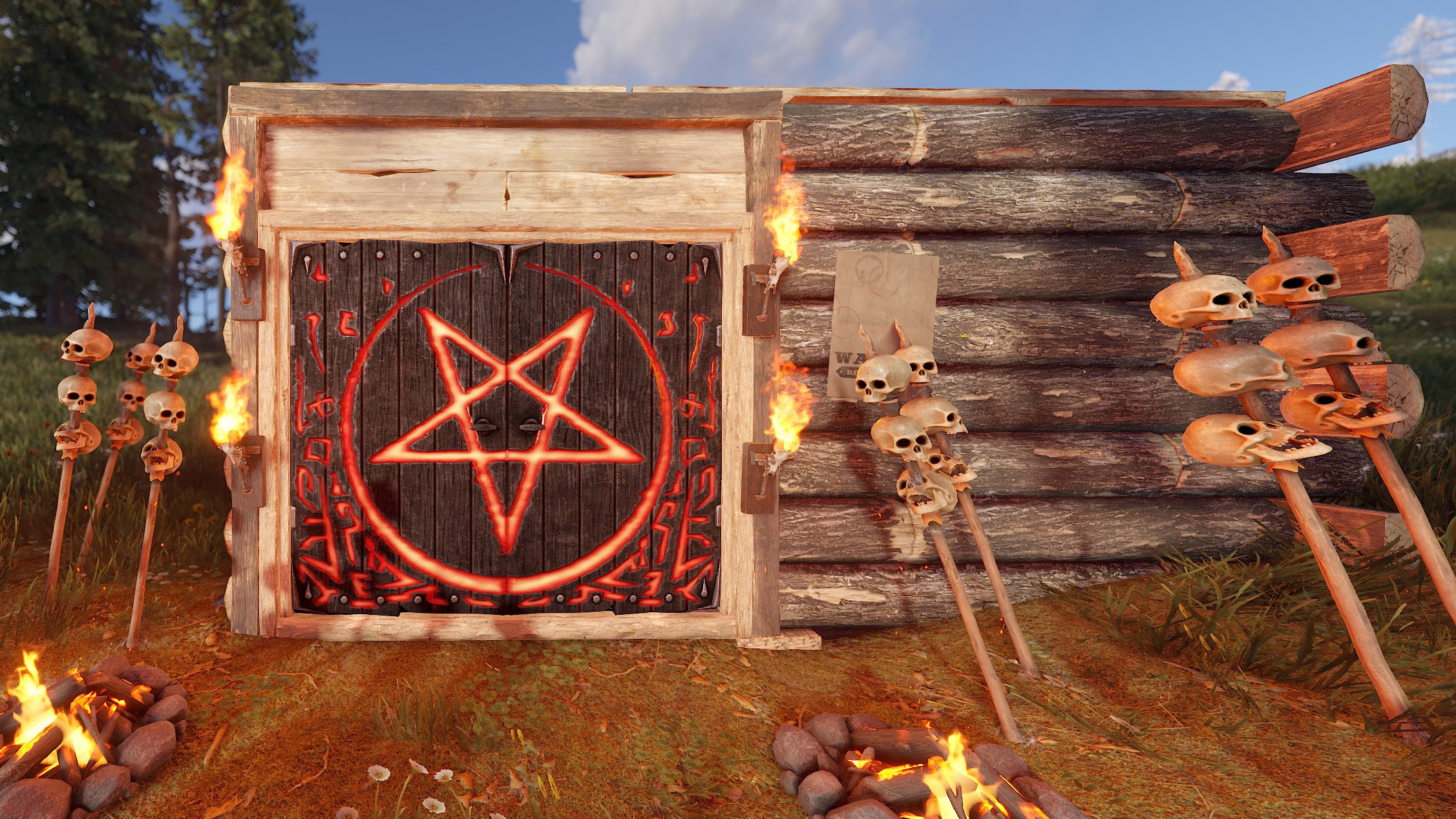 Wooden Double Door from Hell