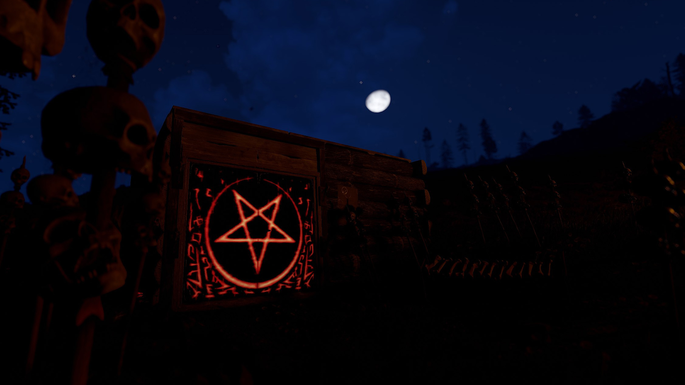 Wooden Double Door from Hell