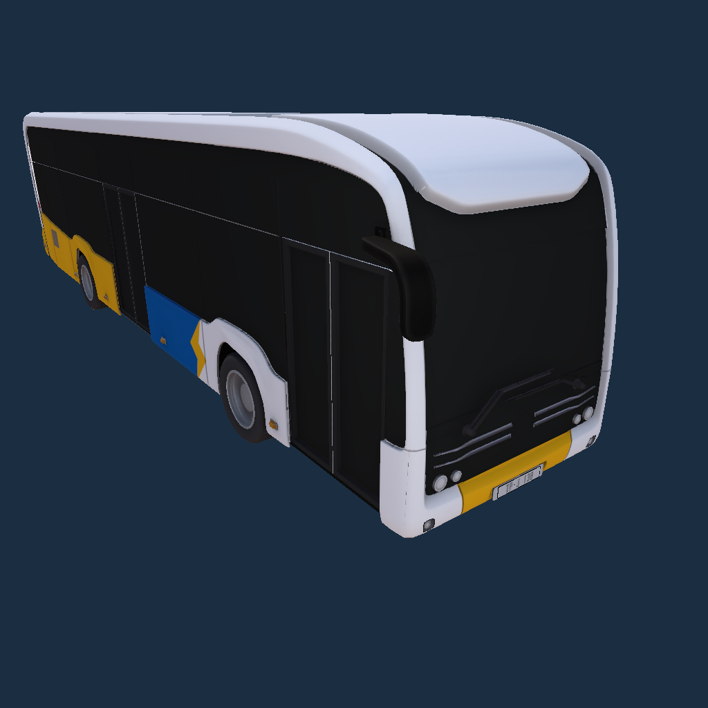[Korea]E-citaro 경기도 전기버스 색상 (마을 무로고)