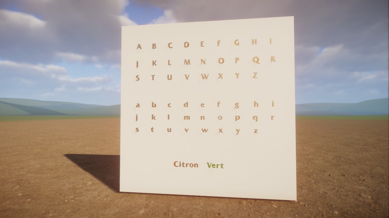 Bold font