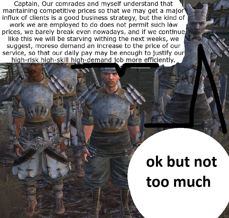 Expensive mercenaries less extreme