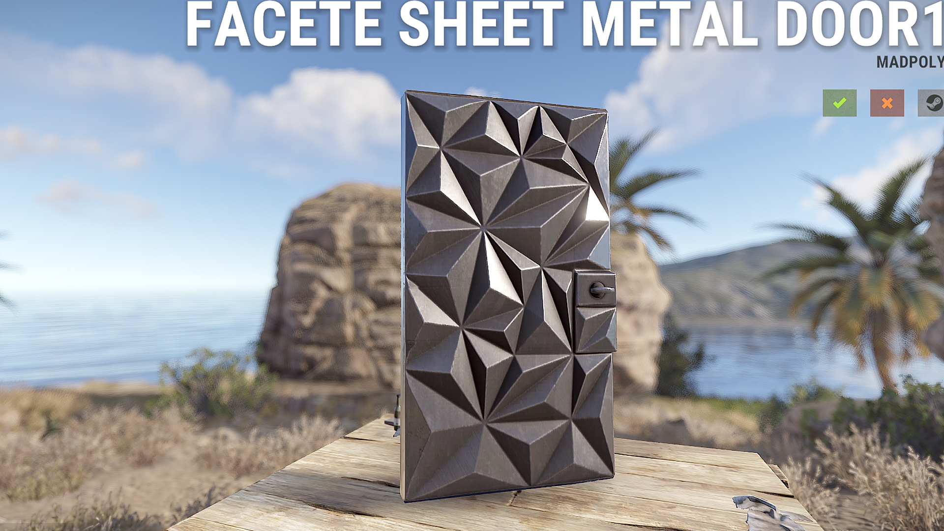 Facet Sheet Metal Door