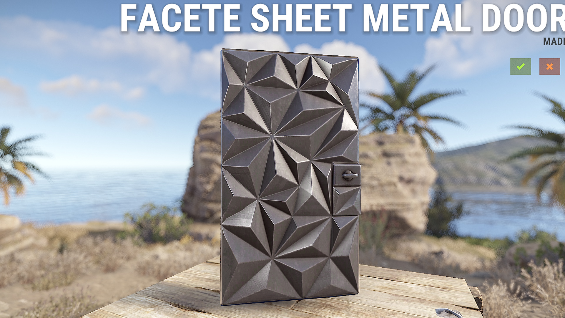 Facet Sheet Metal Door