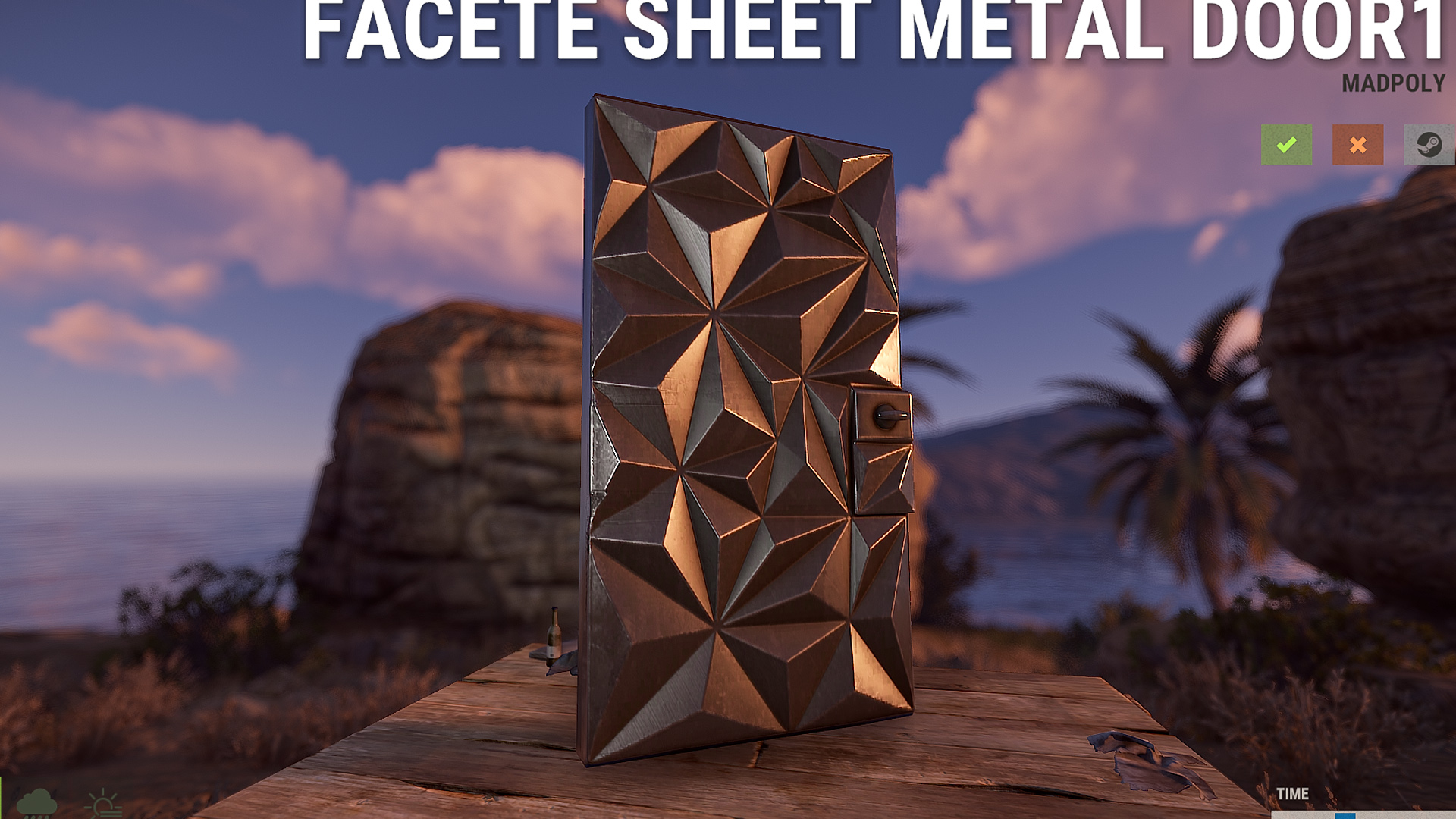 Facet Sheet Metal Door