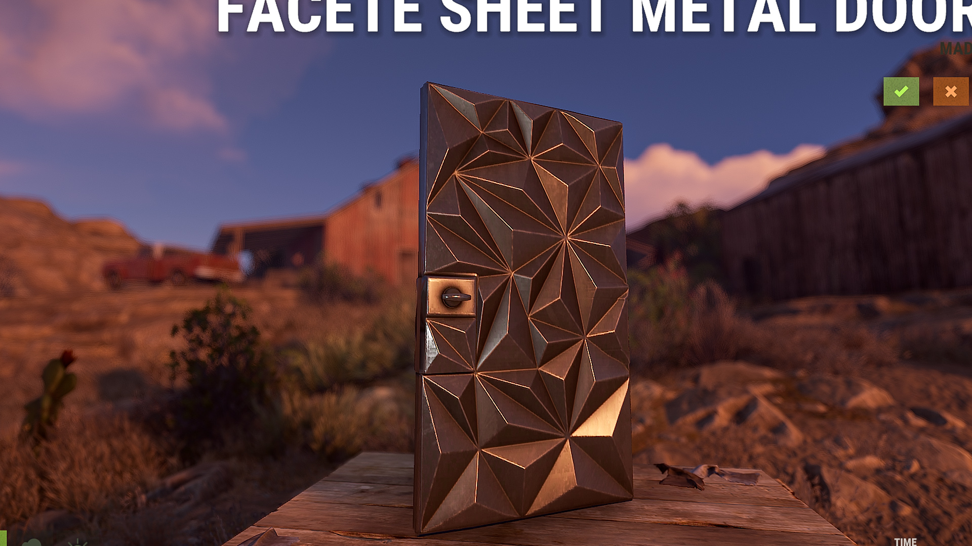 Facet Sheet Metal Door