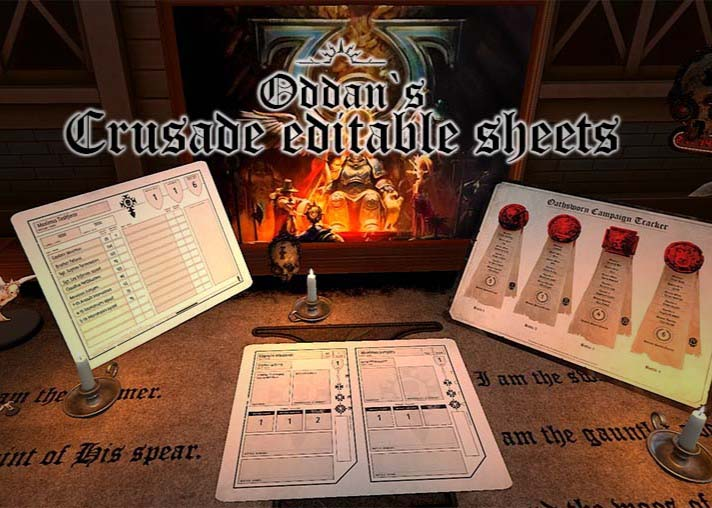 Oddan`s Crusade Editable Sheets