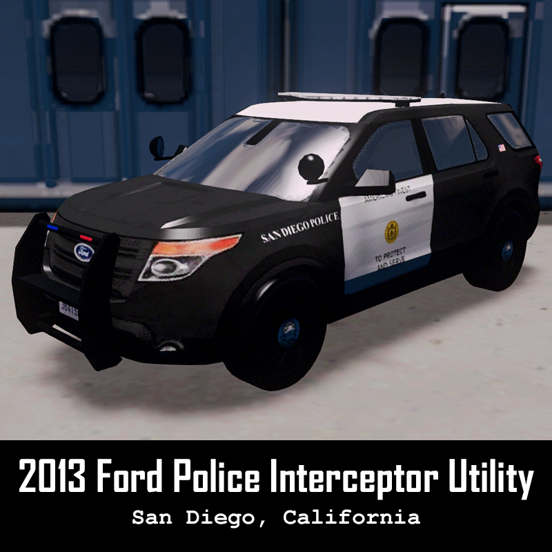 San Diego PD - 2013 Ford Interceptor Utility