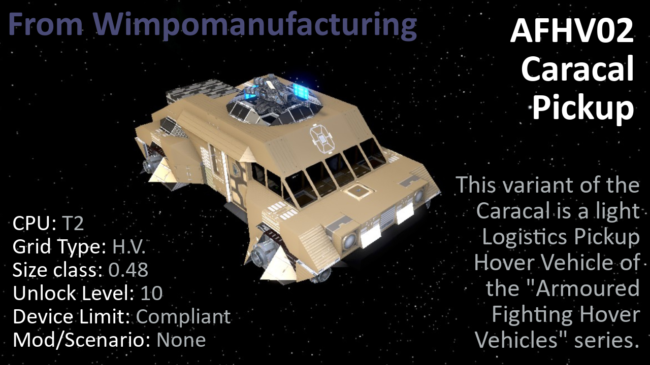 AFHV02 Caracal Pickup preview