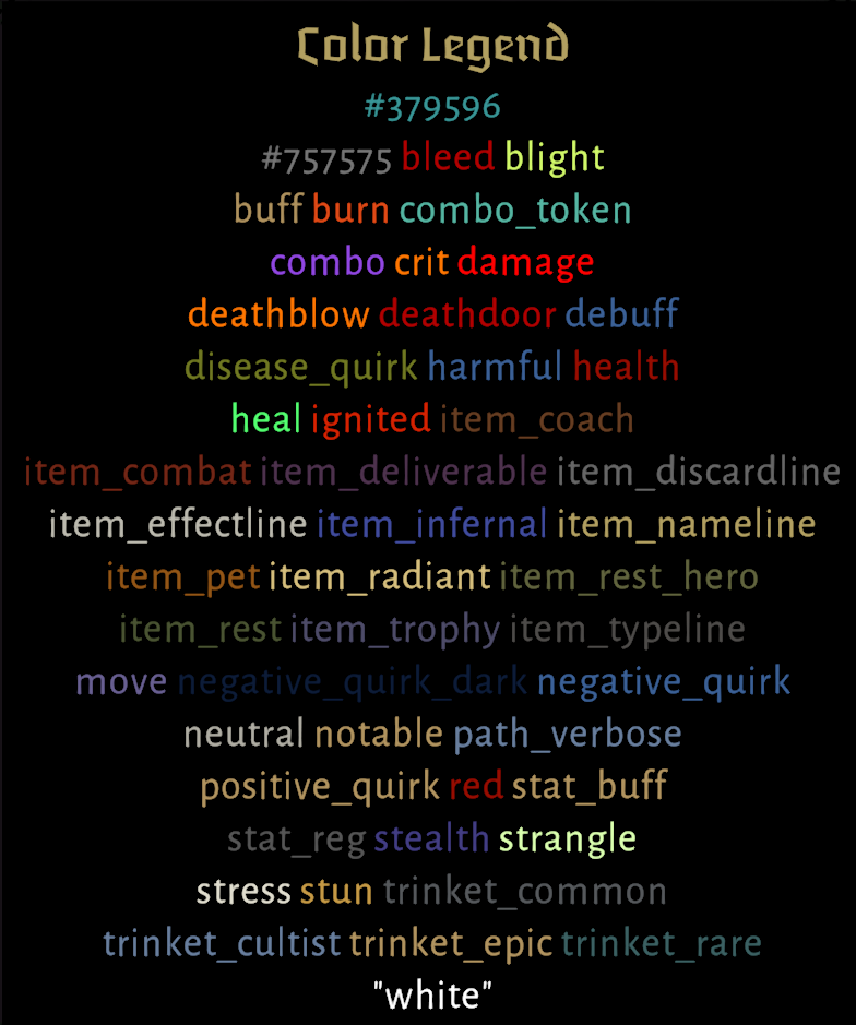 Color Legend