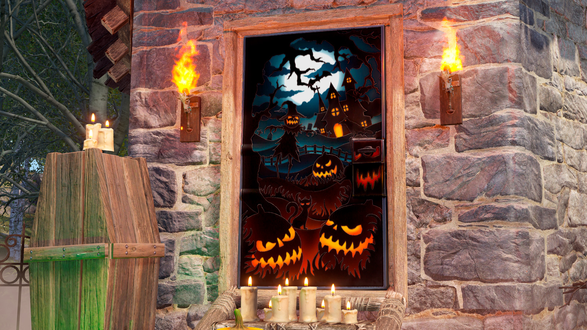 Grim Farm Metal Door