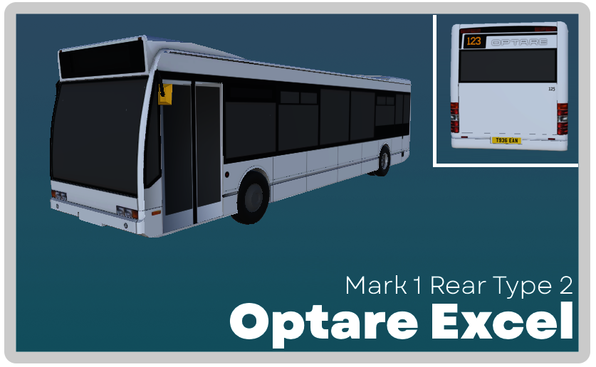 Optare Excel MK1 Rear 2 Flipdot