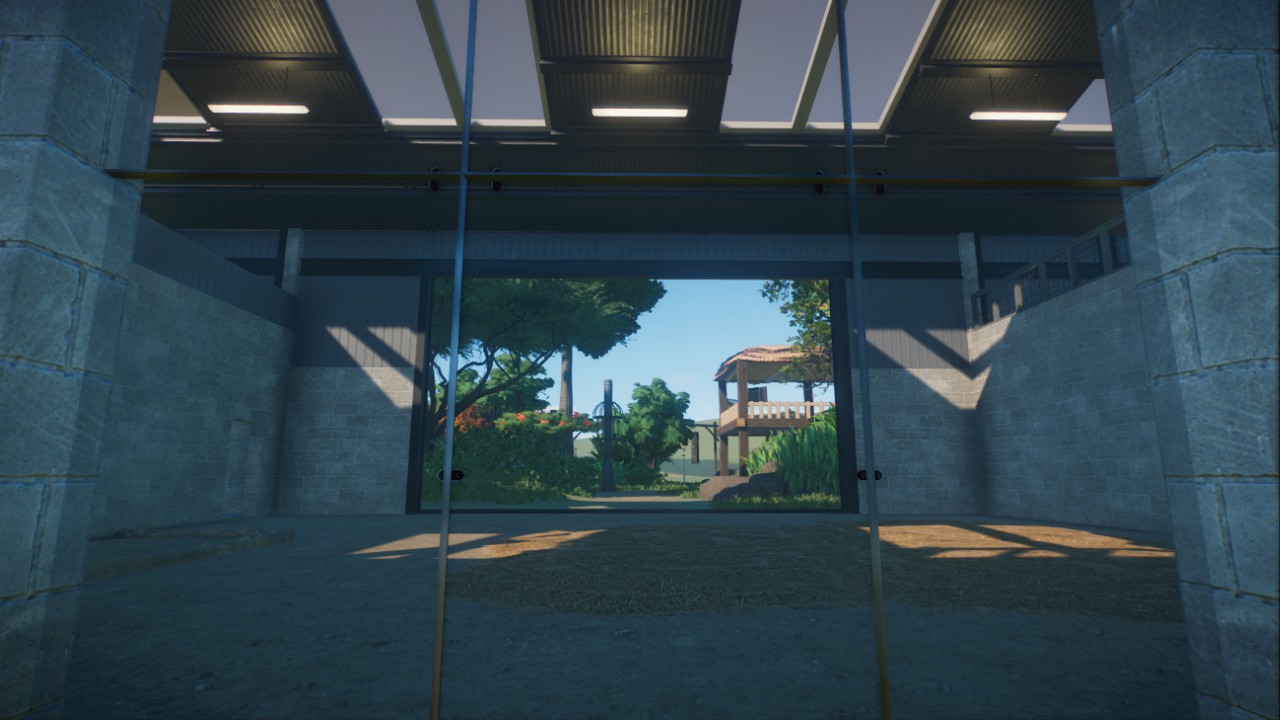 Tropical Giraffe House and Enclosure
