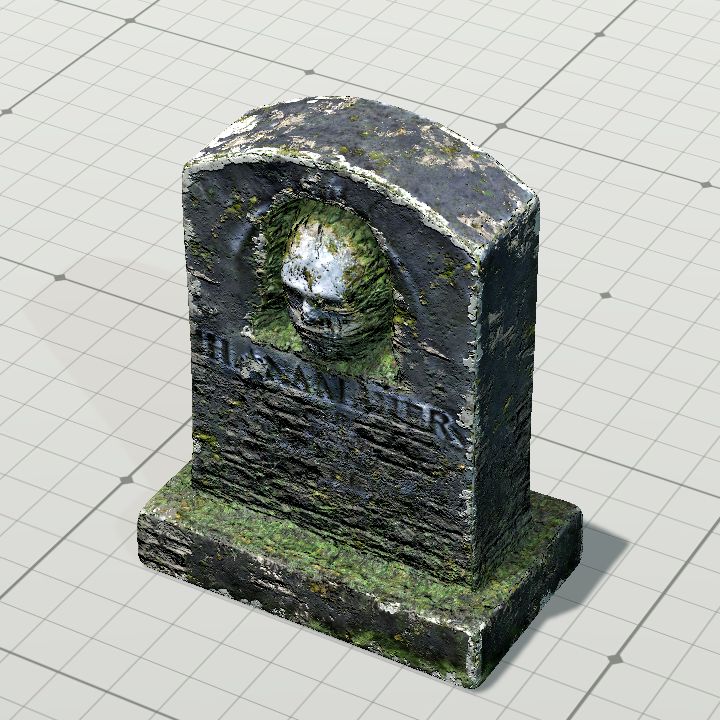 Headstone with Face