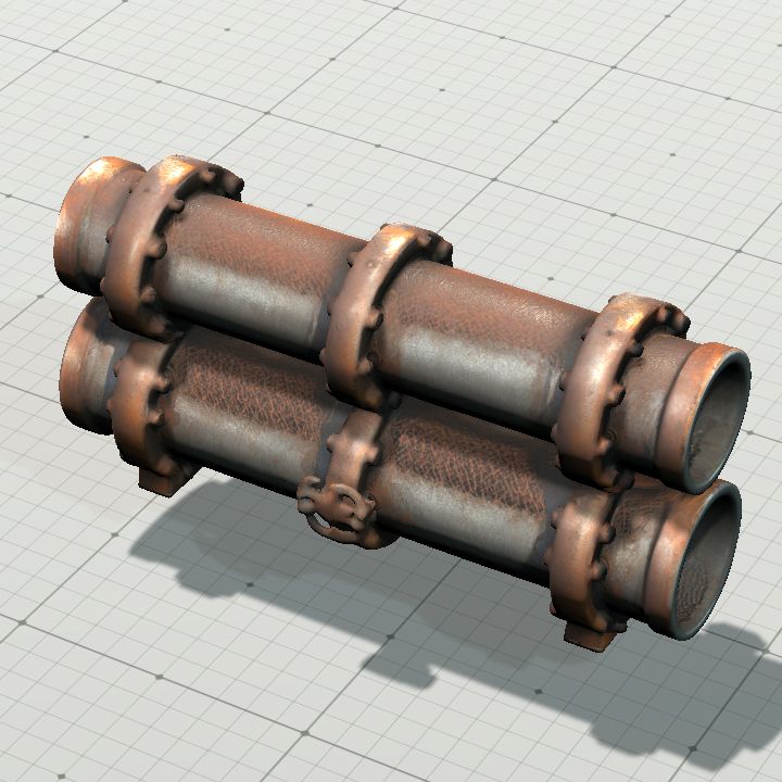 Old copper pipes (2)
