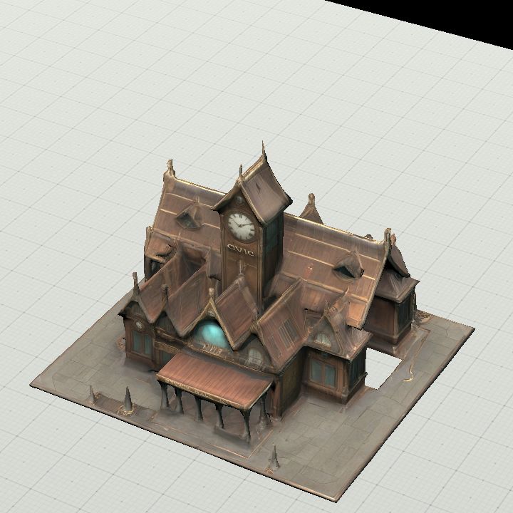 Townhall with Clocktower