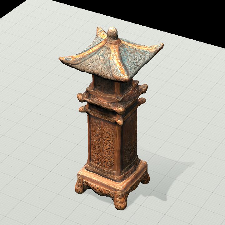 Wooden Ancient Japanese Shrine