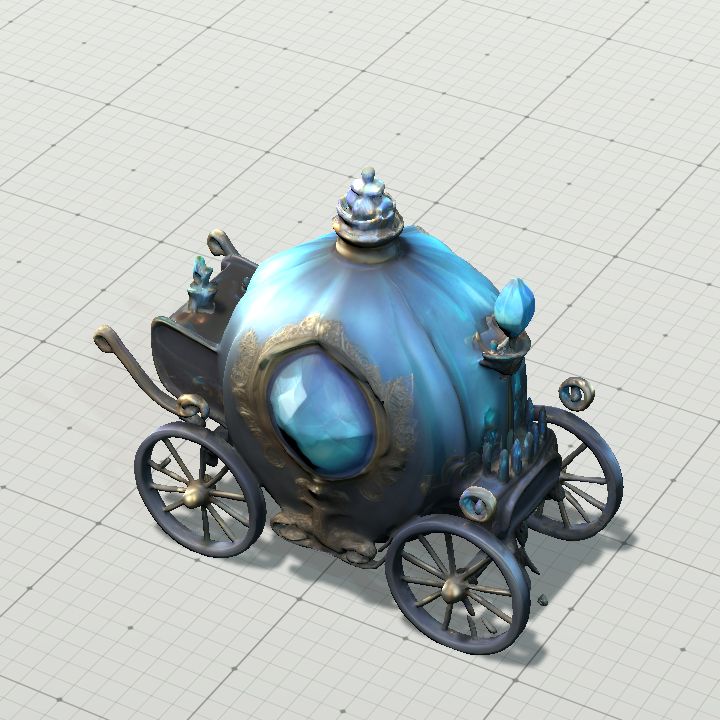 Blue crystal stagecoach