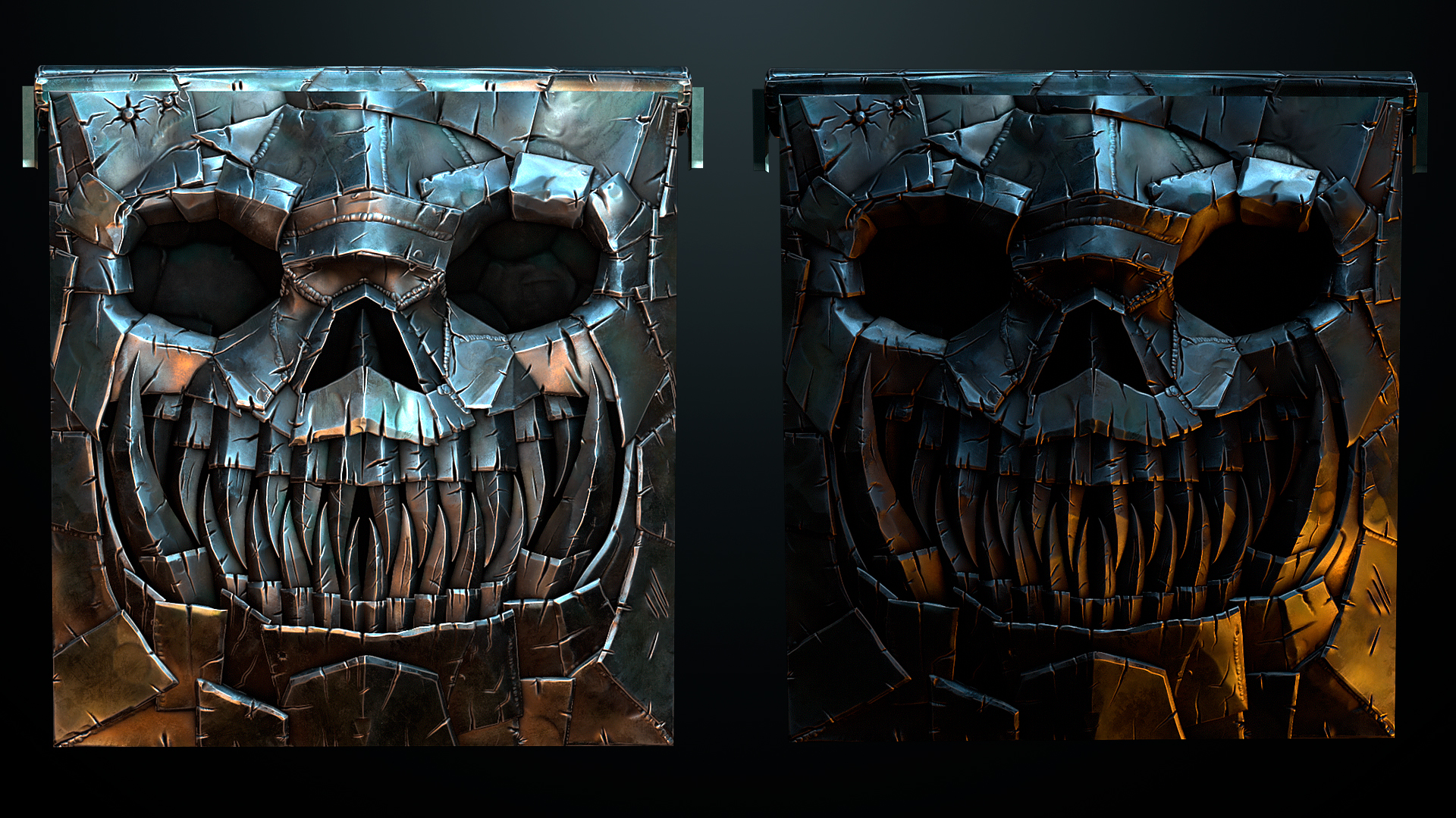Twisted Metal Garage Door