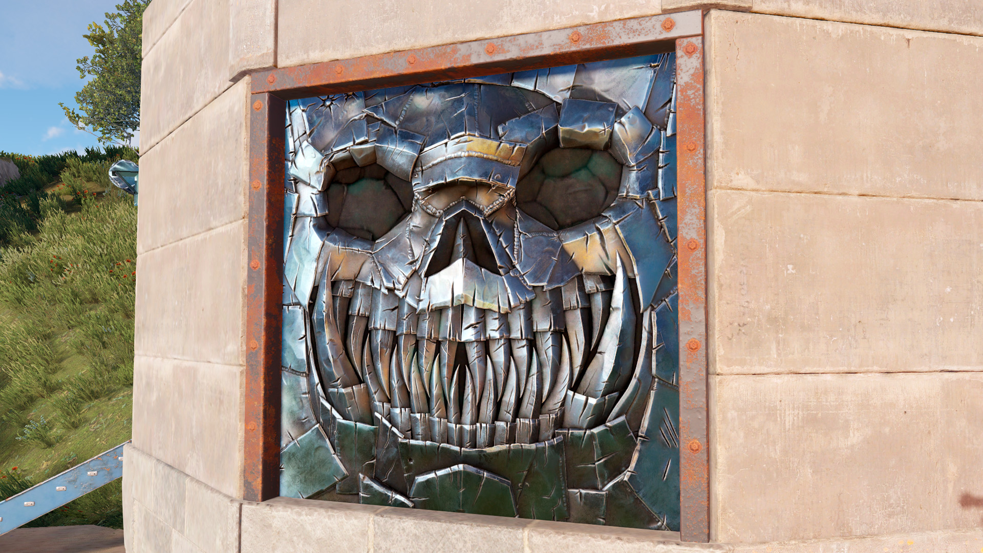 Twisted Metal Garage Door