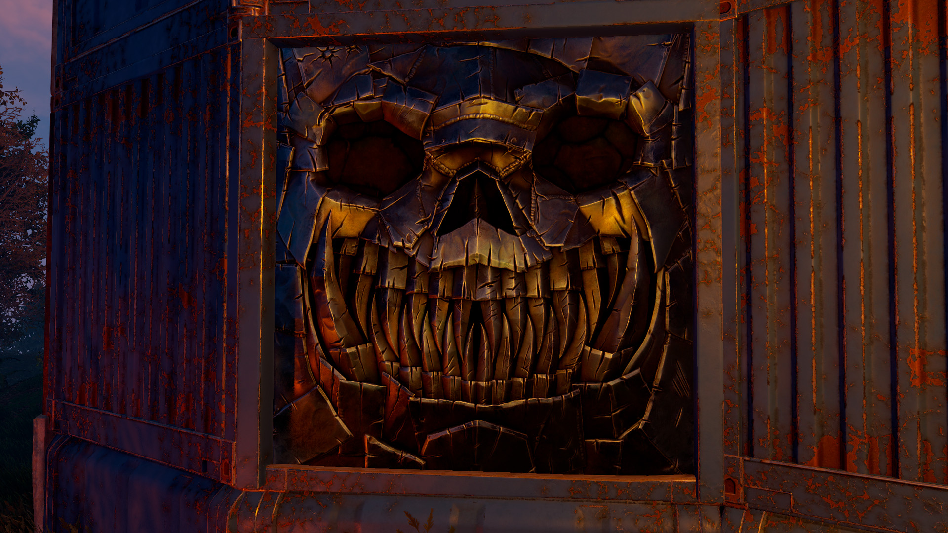 Twisted Metal Garage Door