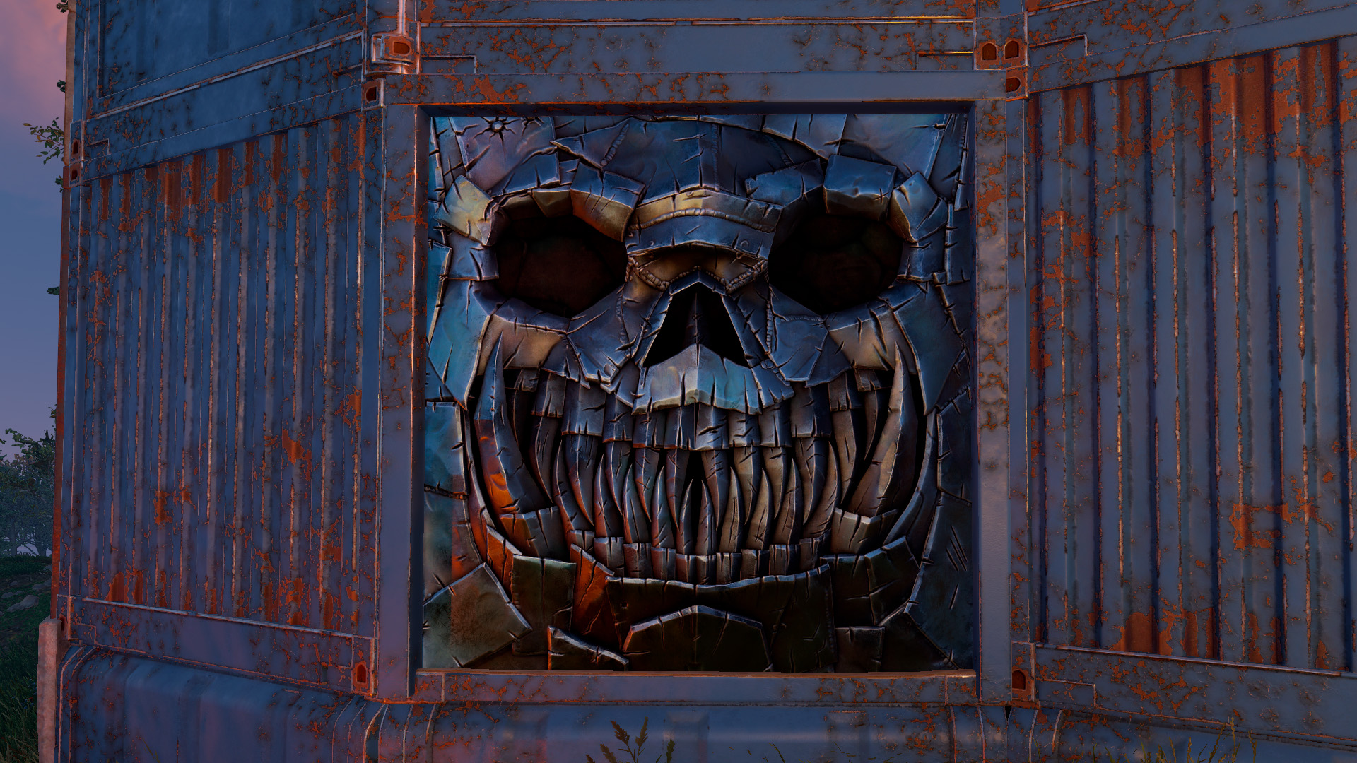 Twisted Metal Garage Door