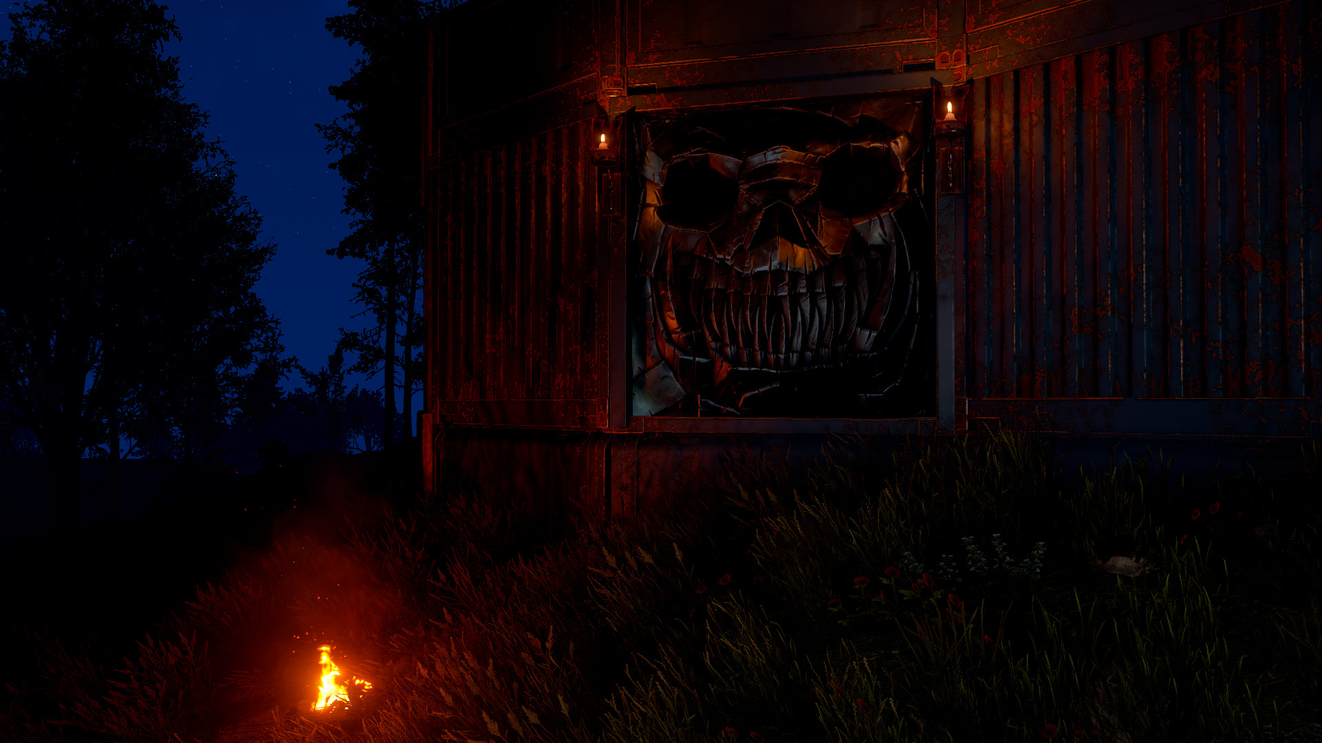 Twisted Metal Garage Door