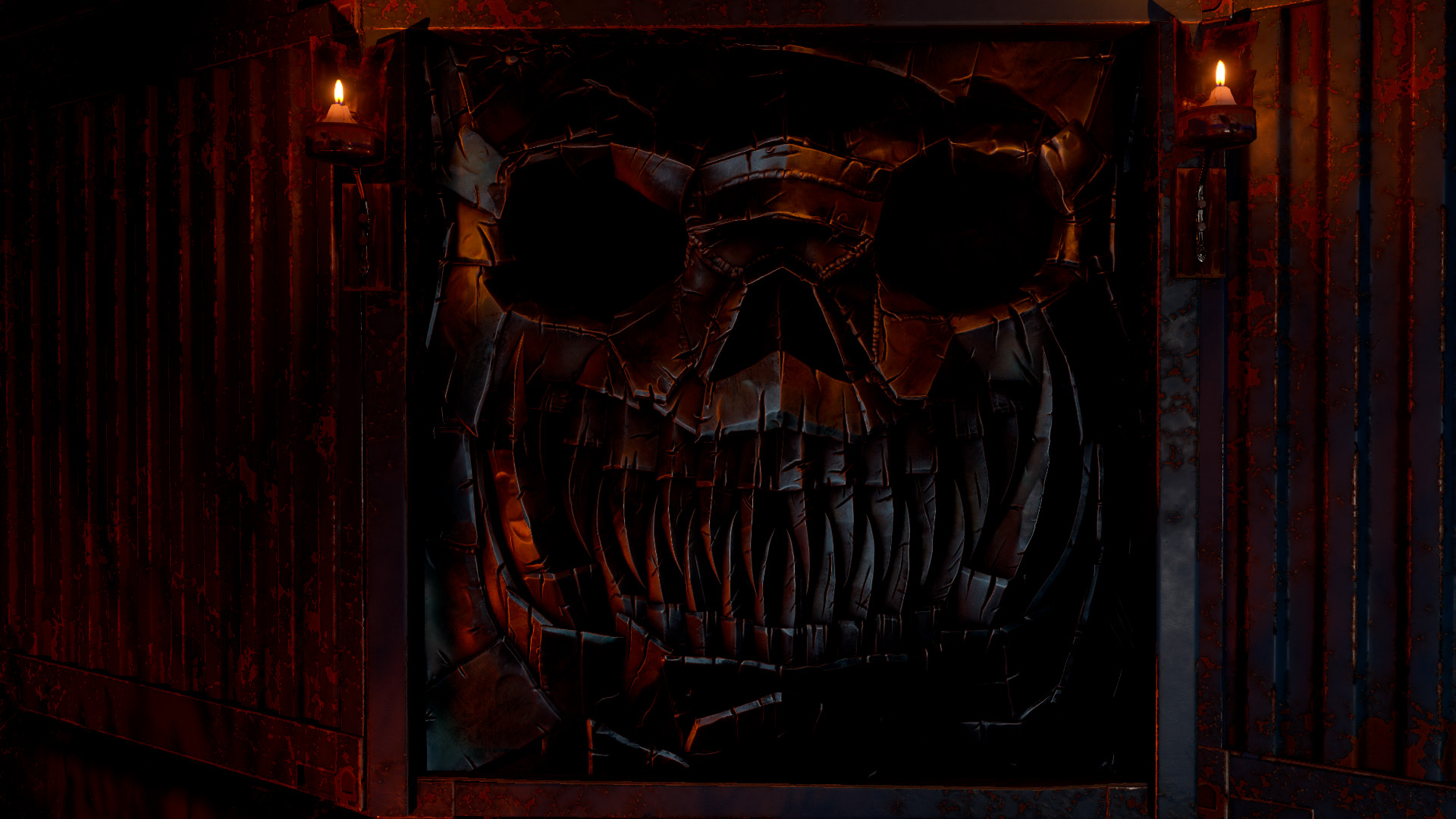 Twisted Metal Garage Door