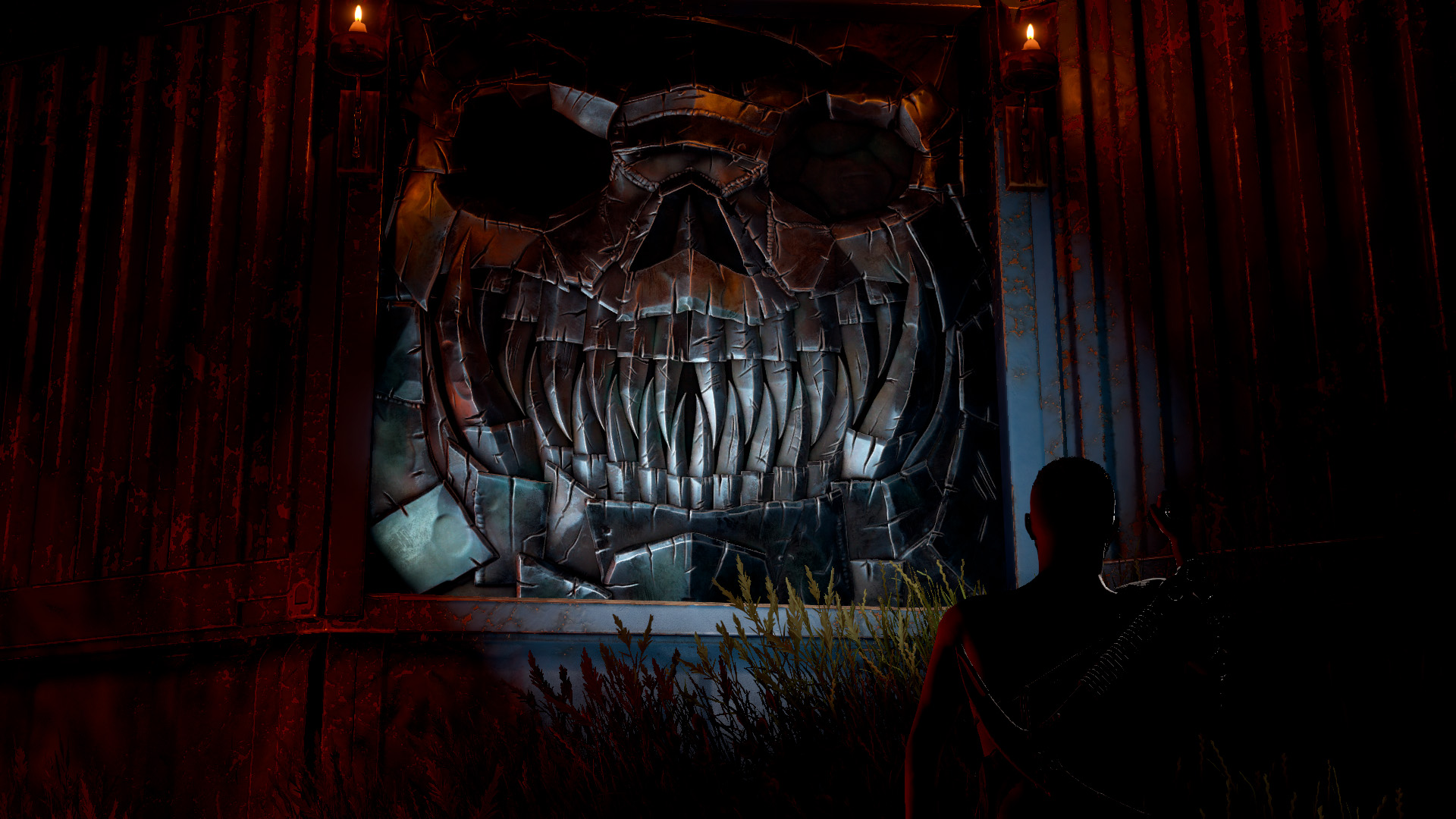 Twisted Metal Garage Door