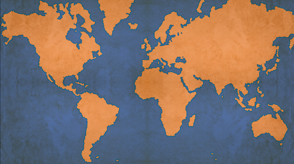 Eurocentric World Map