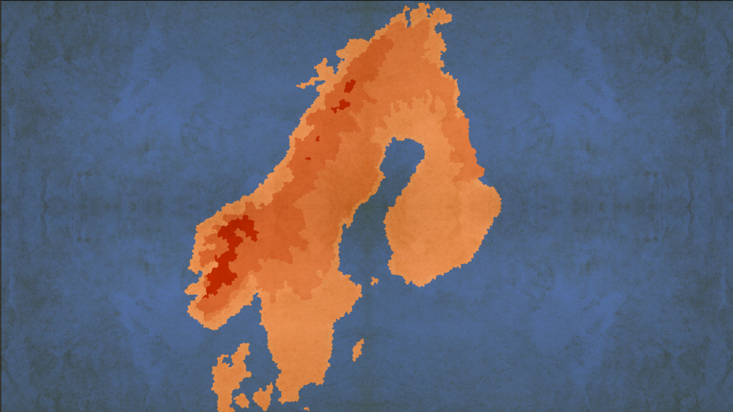 Scandinavian Peninsula Map(No Country)