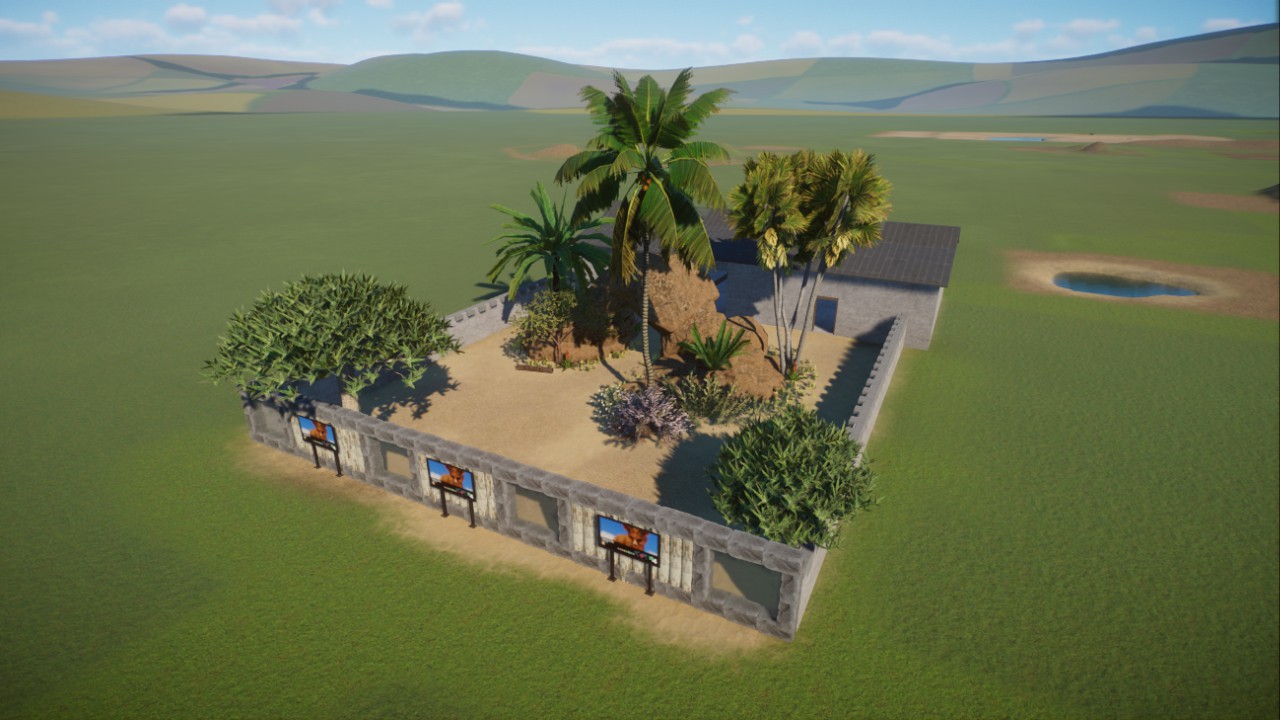 Fennec Fox Enclosure and House