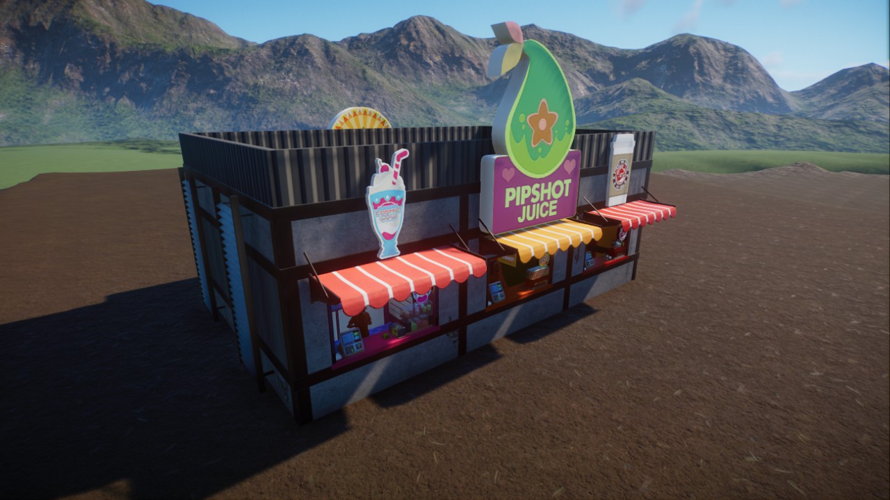 Simple Modern Drink and Food Stands