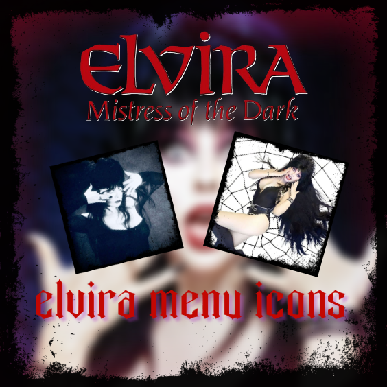 Elvira (Mistress of The Dark) Menu Icons preview