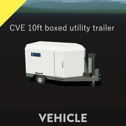 CVE 10ft boxed utility trailer preview