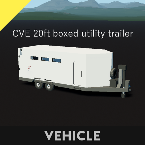 CVE 20ft boxed utility trailer preview