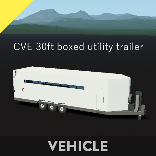 CVE 30ft boxed utility trailer preview