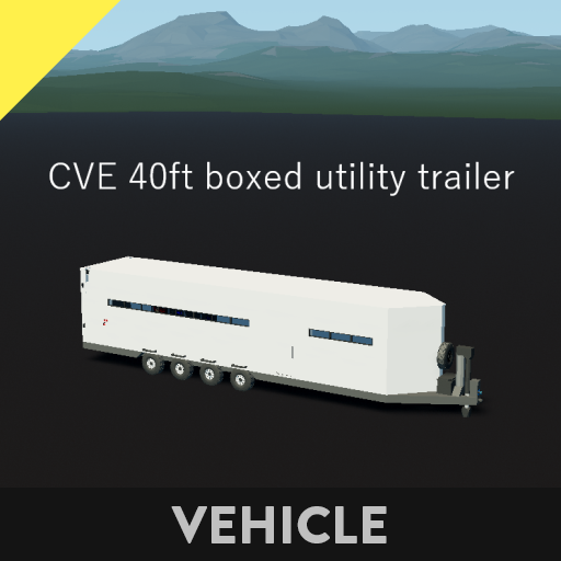 CVE 40ft boxed utility trailer preview