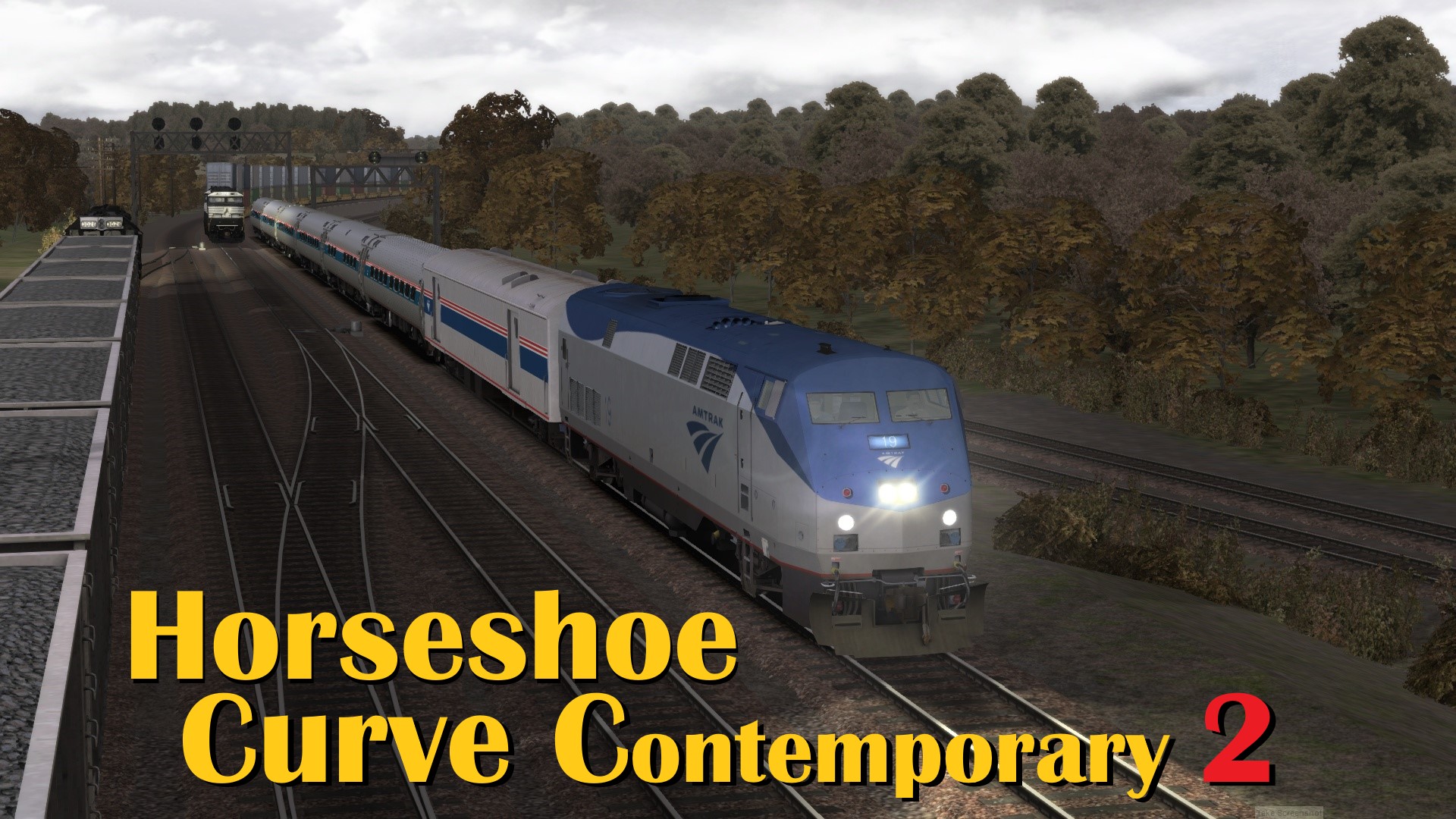 N.S1212 Horseshoe Curve Amtrak Pennsylvanian 09:05:00 from Johnstown