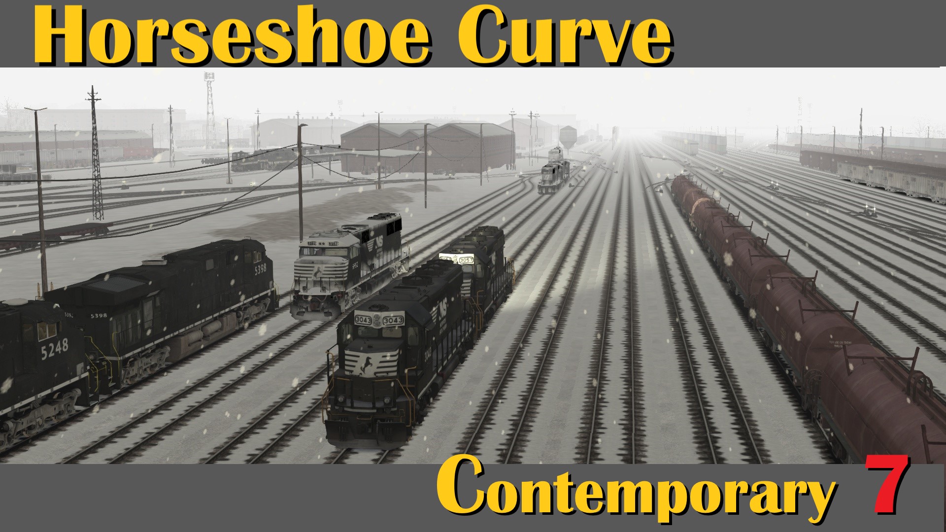 N.S1217 Horseshoe Curve Norfolk Southern Altoona EMD GP40-2 into Juniata Shop