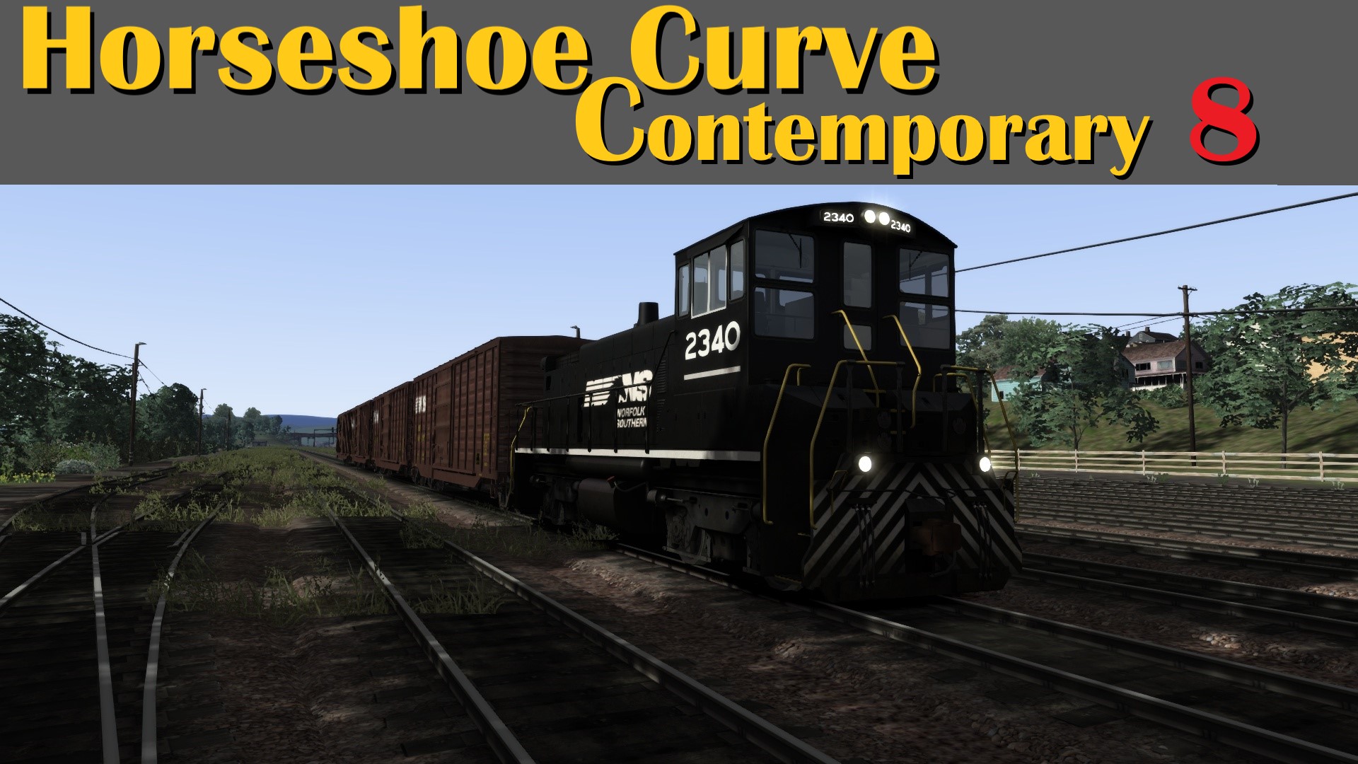 N.S1218 Horseshoe Curve Norfolk Southern Altoona EMD SW1500 into Juniata Shop