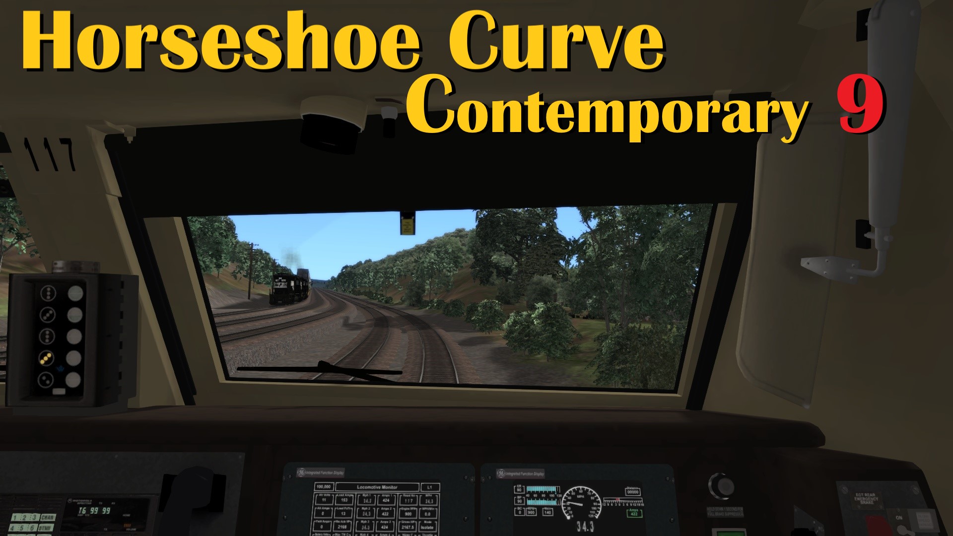 N.S1219 Horseshoe Curve Amtrak Pennsylvanian from Altoona