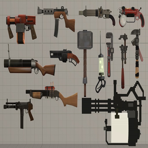Team Fortress 2 Enhanced Weapons Pack #12 (Props)