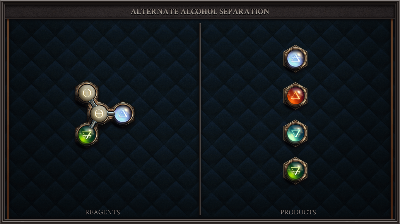 ALTERNATE ALCOHOL SEPARATION