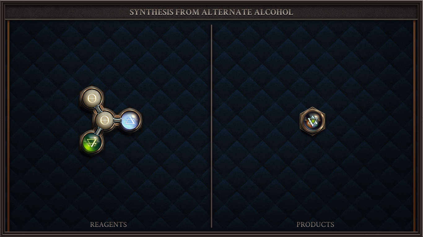 SYNTHESIS FROM ALTERNATE ALCOHOL