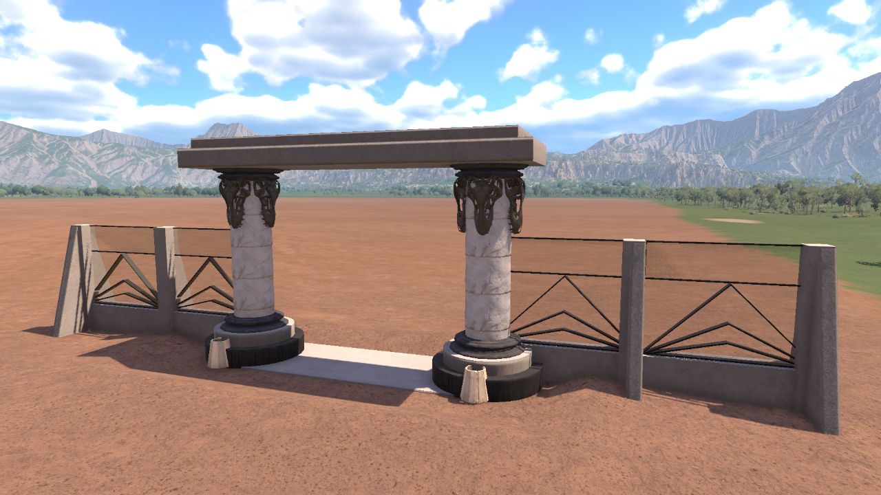 Display wall and archway