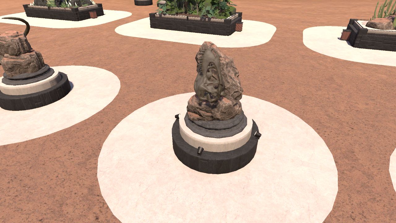 Rex Skull Statue