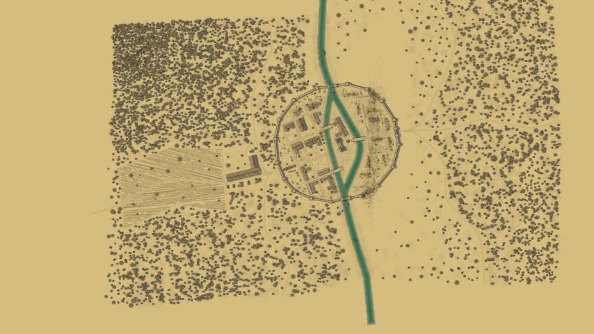City with Dragon attack