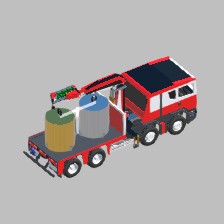 8 x 4 truck with foldable crane 2