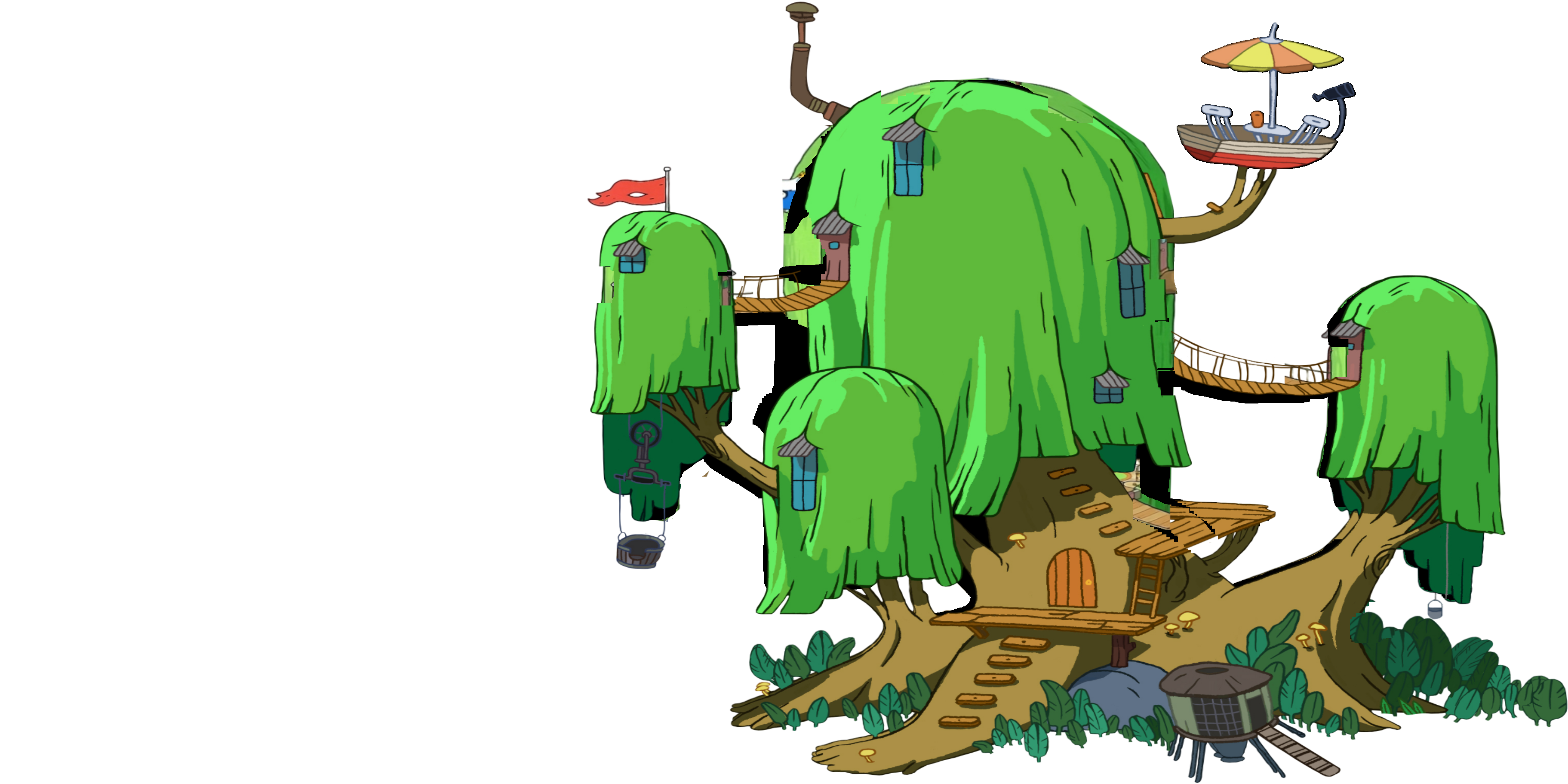 treehouse mirrored patched