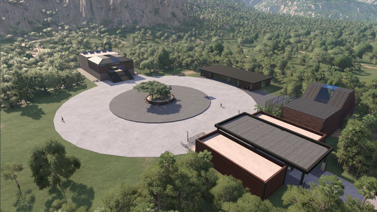 Underground Train Entrance w/Aviary